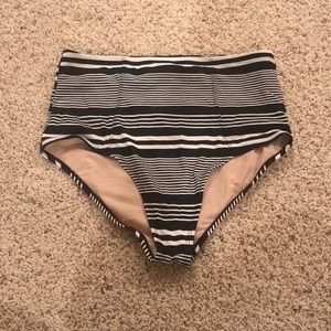 High waisted swim bottoms